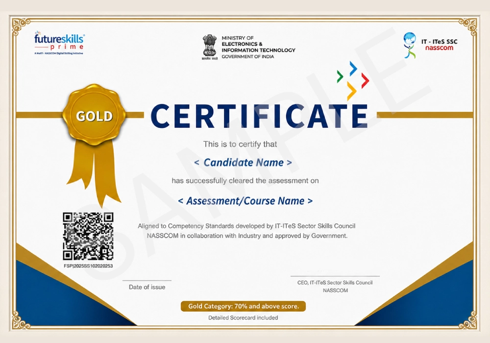NASSCOM certification